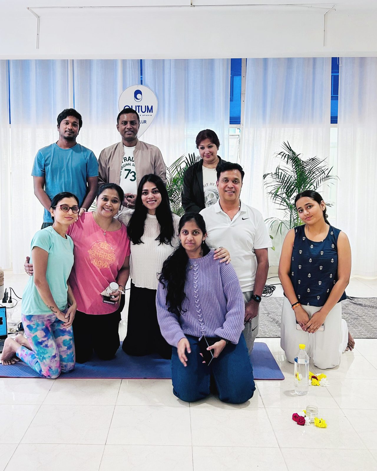 Group photo with participants after a studio session