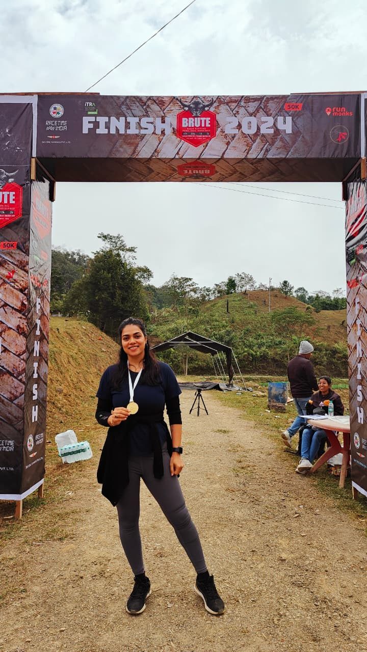 At the finish line of the Brute 2024 race