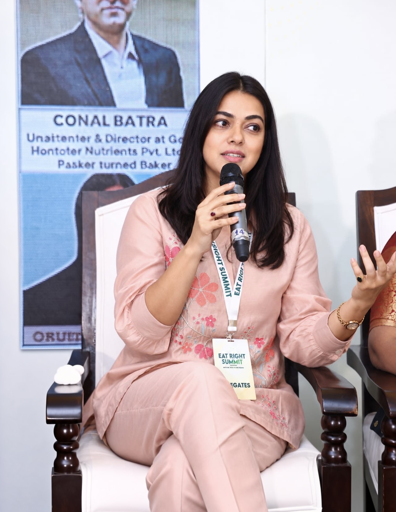 Speaking on a panel at a nutrition summit
